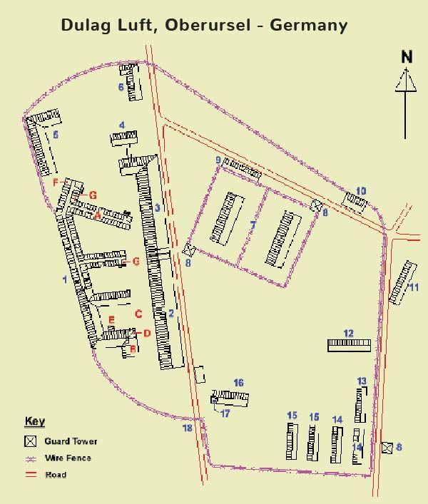 Dulag Luft Oberursel Germany - Camp Plan Dulag Luft Oberursel Germany - Camp Plan