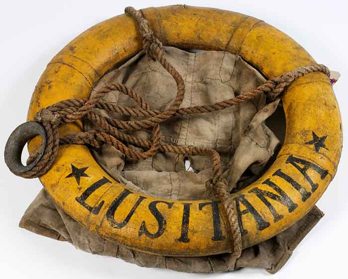 lifebelt rms lusitania