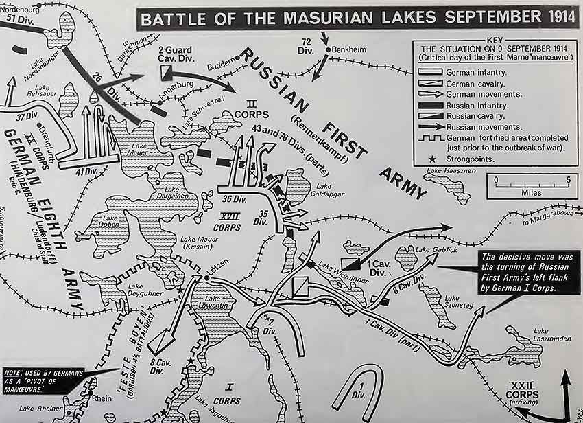 battle of the masurian lakes wwi september 1914