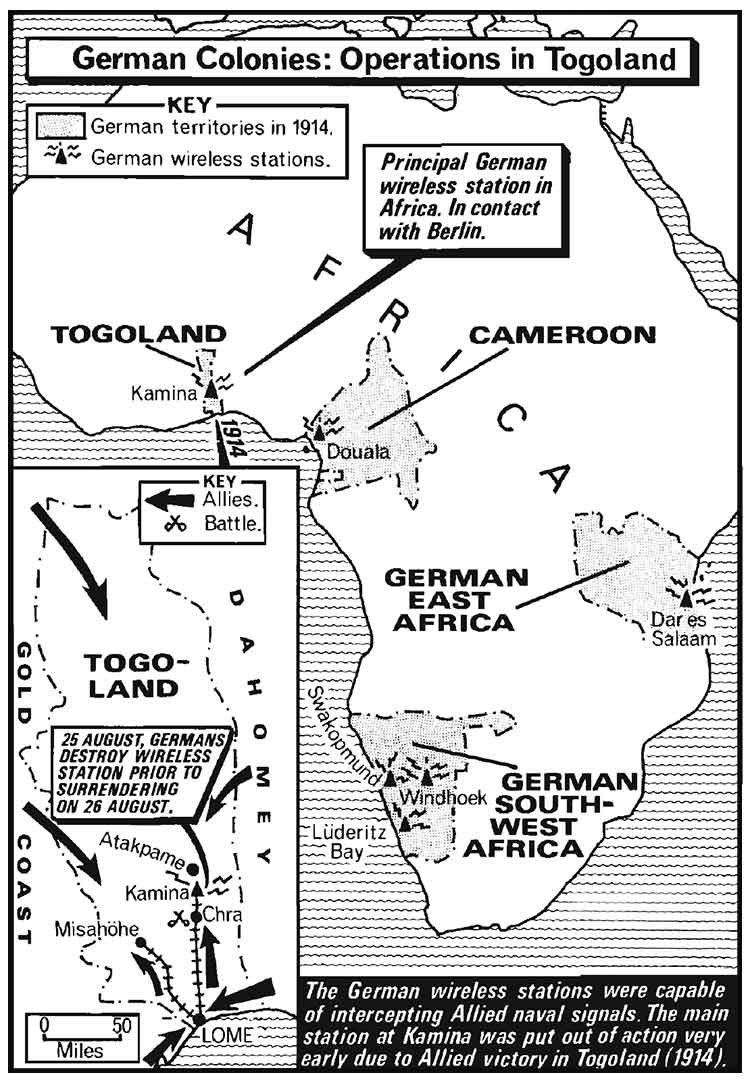 german colonies operations togoland world war i