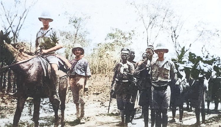 german schutztruppe on the march