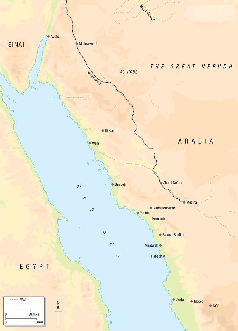 map arabia 1916