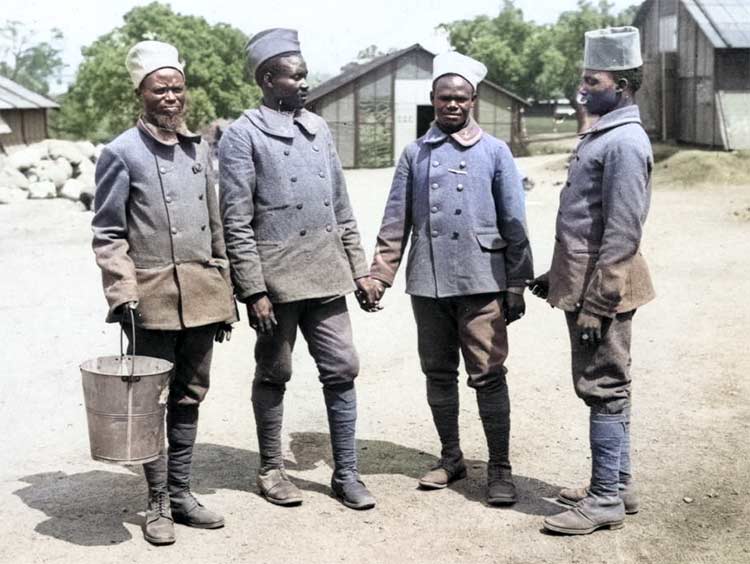 senegalese soldiers sudanese camp