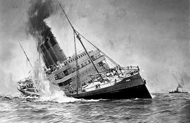 sinking of the lusitania 1915