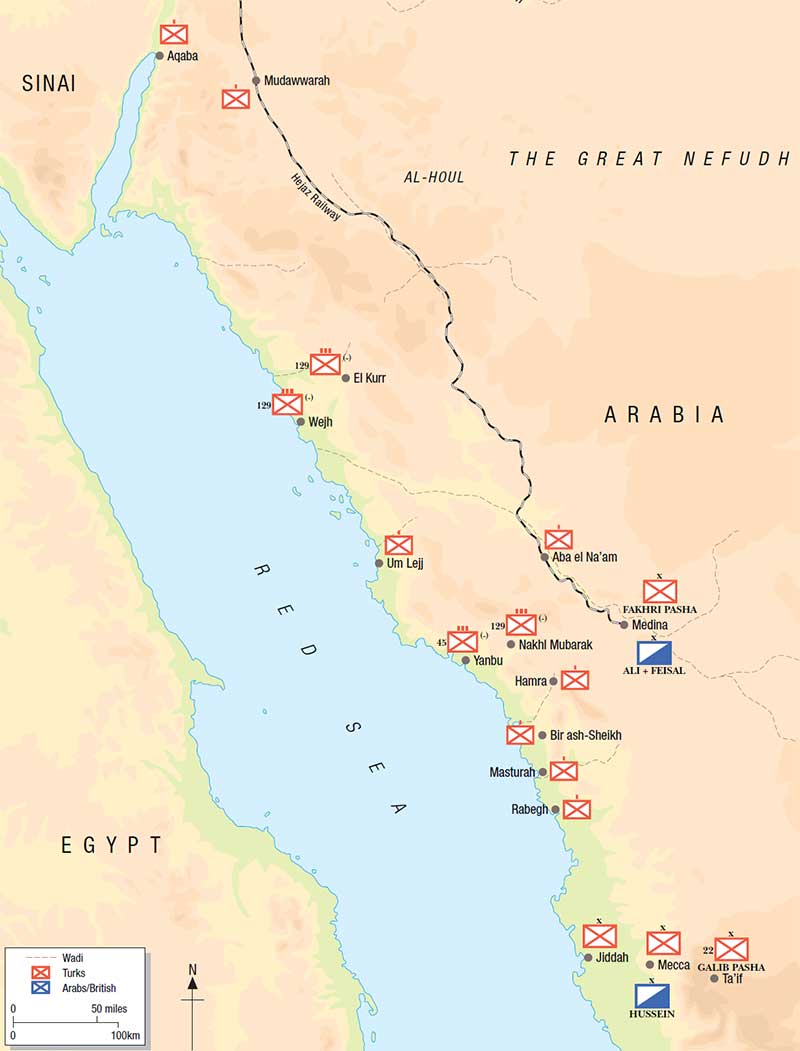strategic situation hejaz region 1916