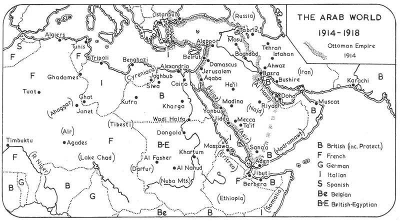 the arab world 1914 1918