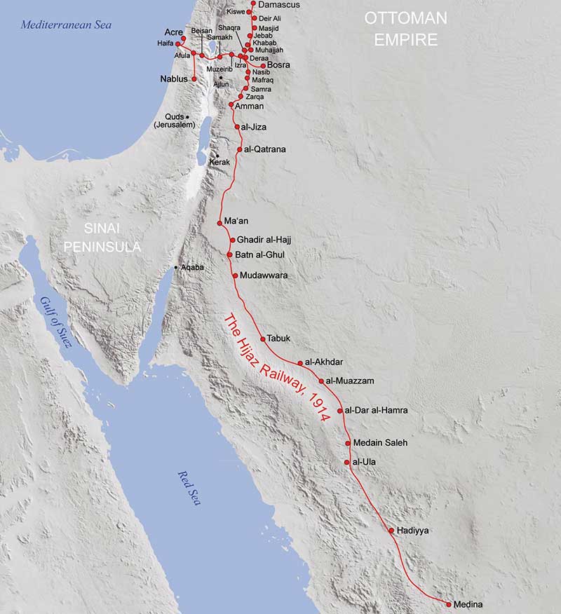 the hijaz railway 1914