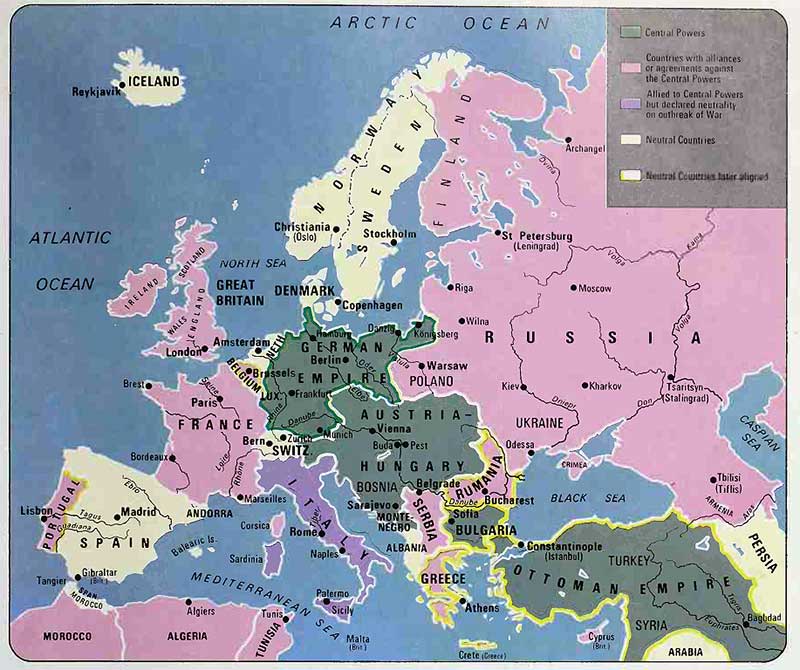 wwi map