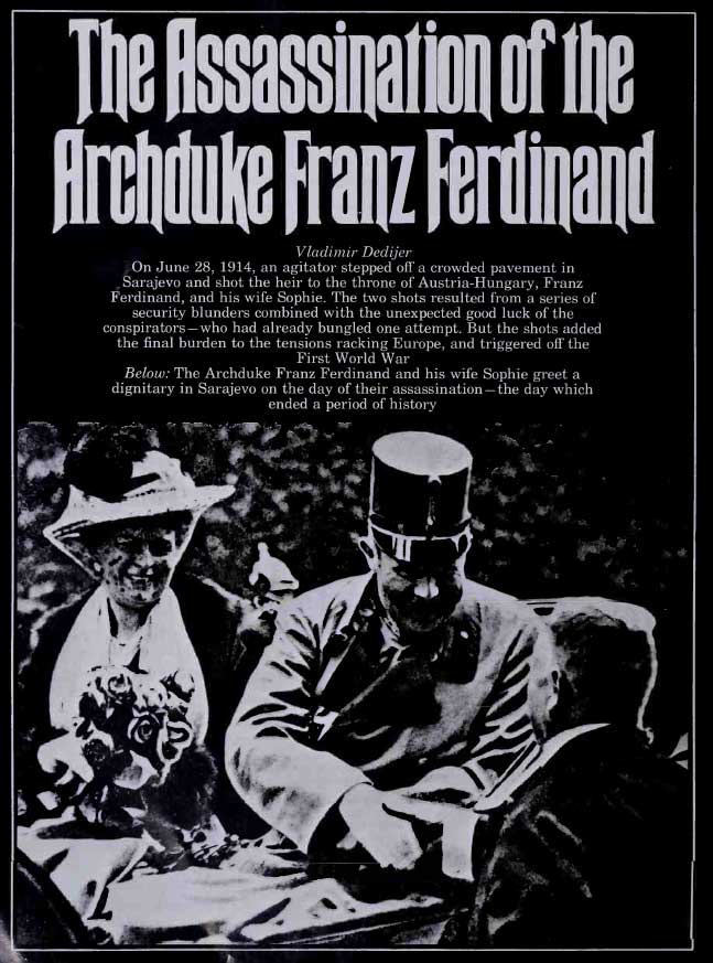 wwi - the assassination of archduke franz ferdinand