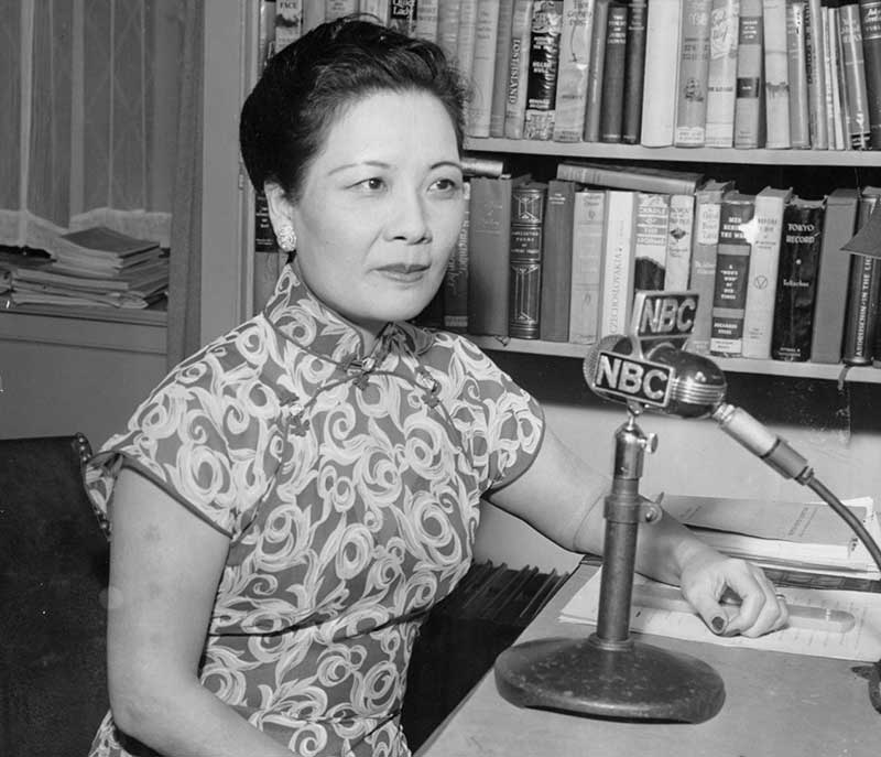 soong mei ling madame chiang kai shek radio broadcast support america nbc