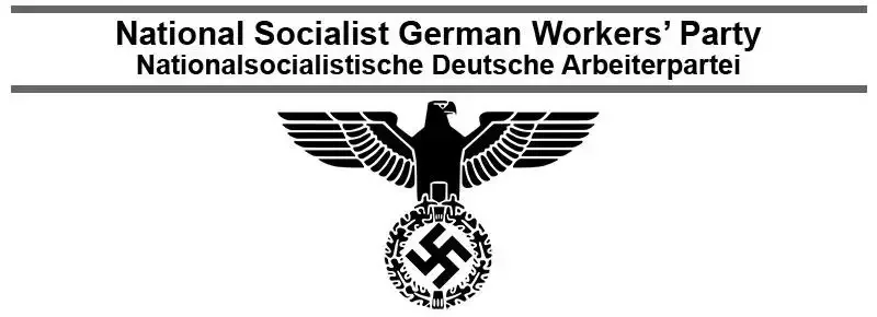 National Socialist German Workers&#039; Party, Nazi Party, (NSDAP) or in German Nationalsozialistische Deutsche Arbeiterpartei
