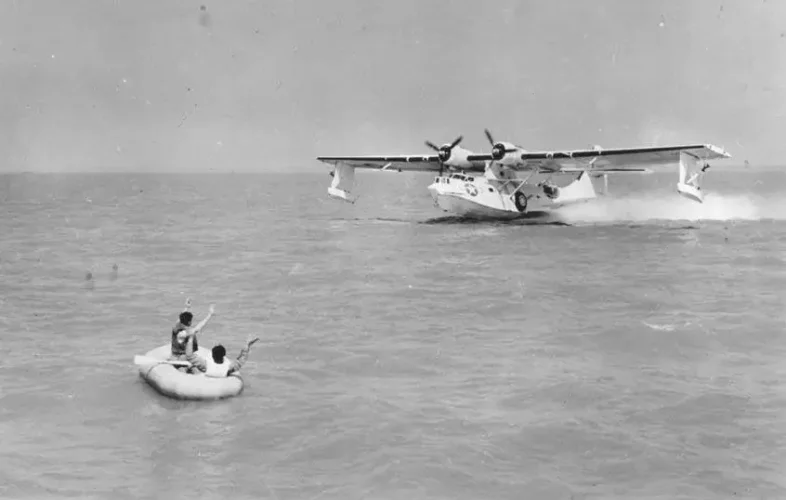 Beginnings of Air-Sea Rescue in 1940. In the picture you see an OA-10A used for Water-Rescue in 1944