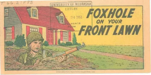 Foxhole on your Front Lawn - Comic (1951)