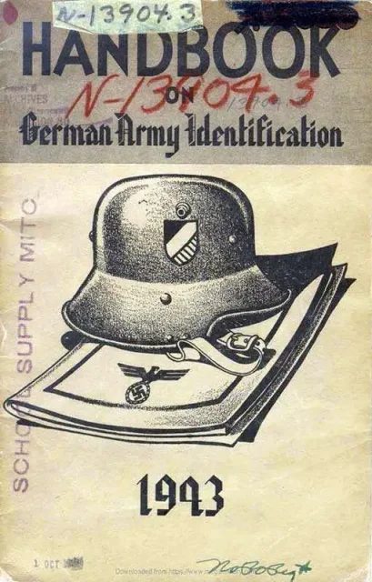 Handbook on German Army Identification (1943)