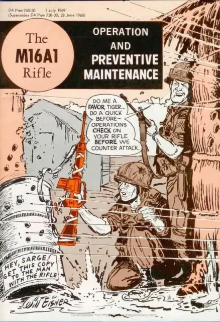 M16a1 Comic Book Maintenance Manual (DA PAM 750-30) 1969